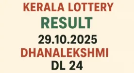 Kerala Lottery Result Today 29.10.2025 Dhanalekshmi DL 24 Lottery Results