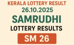 Kerala Lottery Result 26.10.2025: Samrudhi Lottery SM 26 Brings Life-Changing Win for Lucky Ticket Holder
