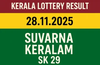 Kerala Lottery Result 28.11.2025 Suvarna Keralam SK 29 Lottery Results 3 PM