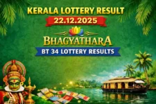 Kerala Lottery Result 22.12.2025 Bhagyathara BT 34 Lottery Results 3 PM
