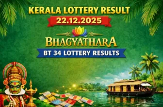 Kerala Lottery Result 22.12.2025 Bhagyathara BT 34 Lottery Results 3 PM