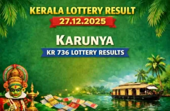 Kerala Lottery Result 27.12.2025 Karunya KR 736 Lottery Results 3 PM