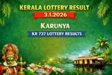 Kerala Lottery Result 3.1.2026 Karunya KR 737 Lottery Results 3 PM