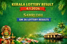 Kerala Lottery Result 4.1.2026 Samrudhi SM 36 Lottery Results 3 PM