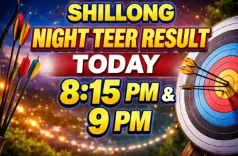 Shillong Night Teer Result 5.2.2026 Today 8:15 PM 9 PM