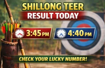 Shillong Teer Result 27.1.2026 Today 3:45 PM 4:40 PM