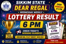 Sikkim State Dear Regal Wednesday Weekly Lottery Result (13 May) 6 PM