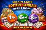 Sikkim State Lottery Sambad Result 8.2.2026 Today 1 PM 6 PM 8 PM